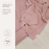 Gebreid wiegdeken - Gebreid stripe purple pink/soft pink